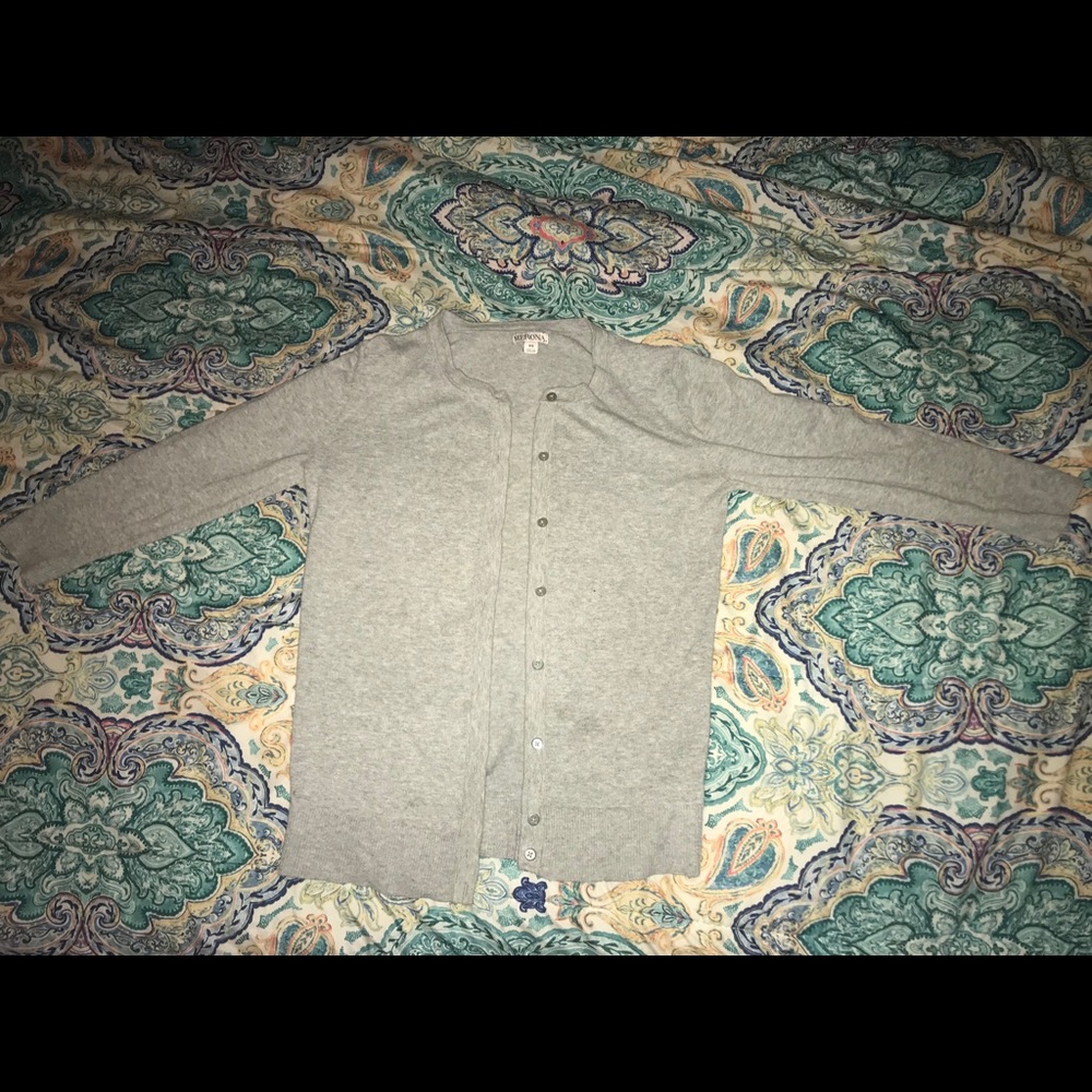 🔴 Gray Merona Cardigan